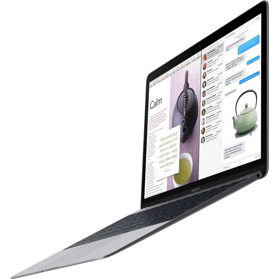 Apple MNYF2T/A MacBook Notebook 12" Intel Core m3 Ram 8 GB SSD 256 GB MacOS Sierra colore Space Grey