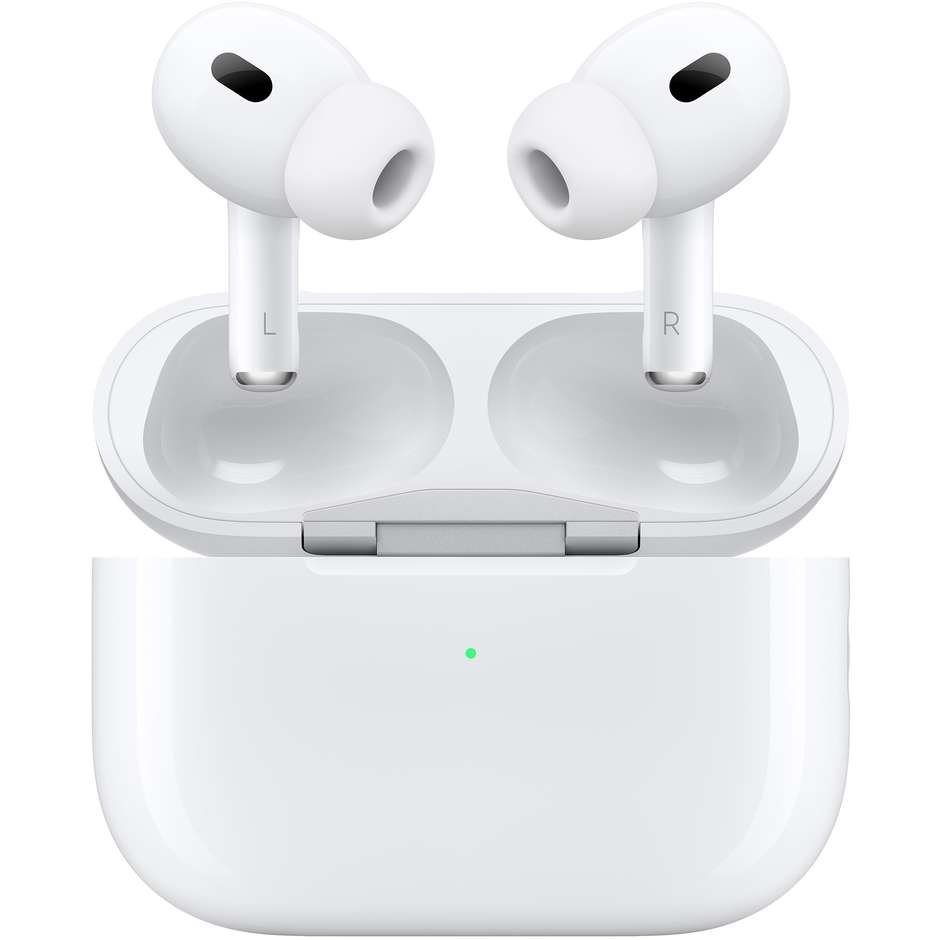 Apple MQD83TY/A AirPods Pro (2nd generation) con base di ricarica Wireless Bluetooth colore bianco