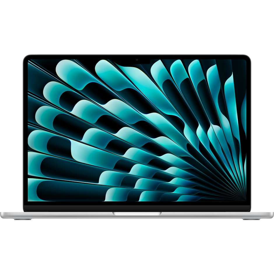 Apple MRXQ3T/A MacBook Air M3 13" Full HD Ram 8 Gb Memoria 256 Gb MacOS Sonoma Colore Argento