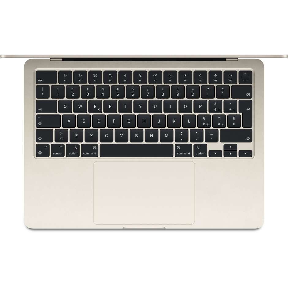 Apple MRXT3T/A MacBook Air M3 13" Full HD Ram 8 Gb Memoria 256 Gb MacOS Sonoma Colore Bianco