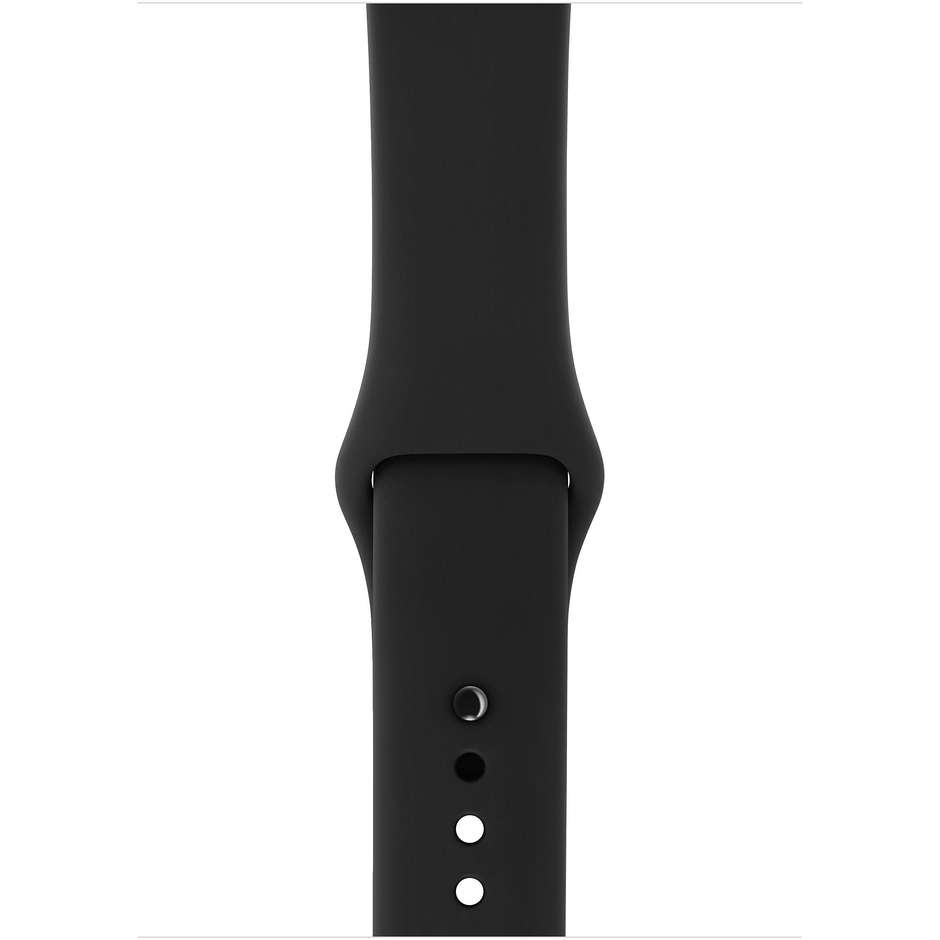 Apple MTF02QL/A Watch Series 3 Smartwatch 38 mm GSP cassa in alluminio color grigio siderale cinturino Sport nero