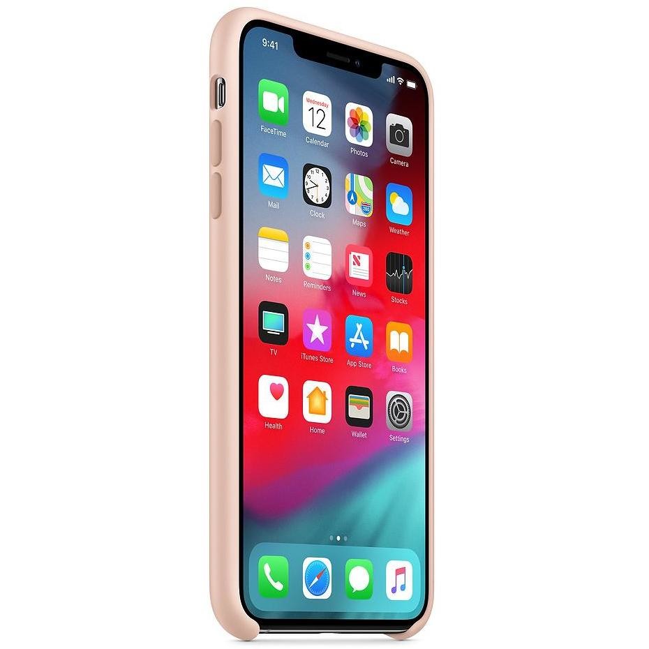 Apple MTFD2ZM/A Cover in silicone per iPhone Xs Max colore Rosa sabbia