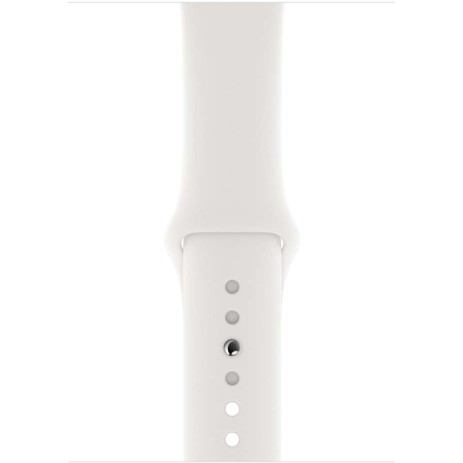 Apple MTVJ2TY/A Series 4 Smartwatch 40 mm GPS Wifi + Cellular 4G cassa in acciaio inox e cinturino Sport Bianco