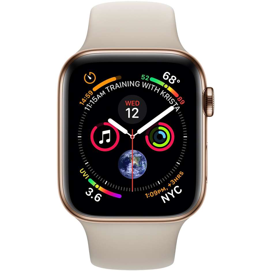 Apple MTVN2TY/A Watch Series 4 40mm Smartwatch Gps + Cellular WiFi Bluetooth Colore Oro/ Tortora