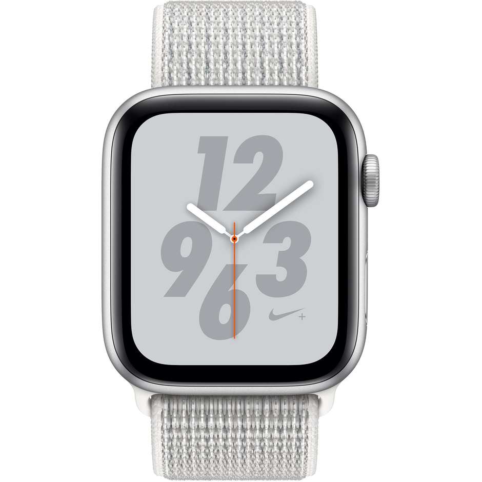 Apple MTXJ2TY/A Series 4 Smartwatch Nike+ 44 mm Wifi + Cellular 4G Bluetooth colore Argento, Bianco