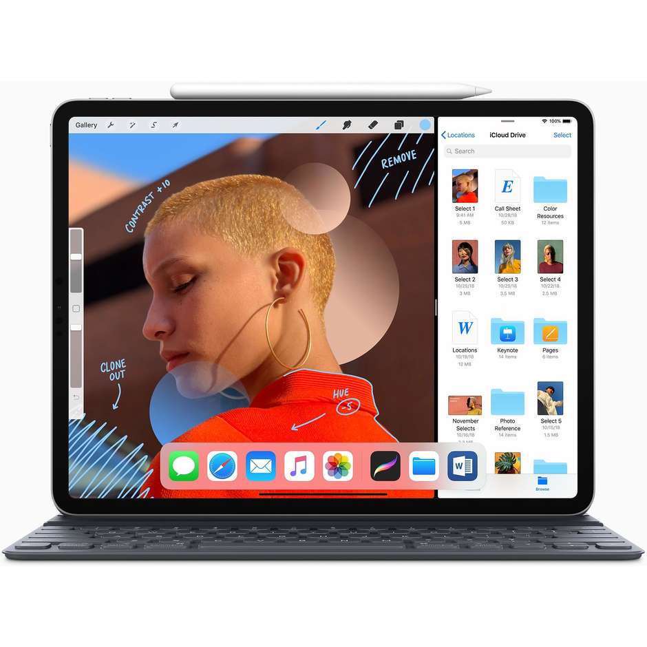 Apple MU0U2TY/A Ipad Pro 11" Tablet Wifi + Cellular Memoria 64GB iOS 12 Colore Silver