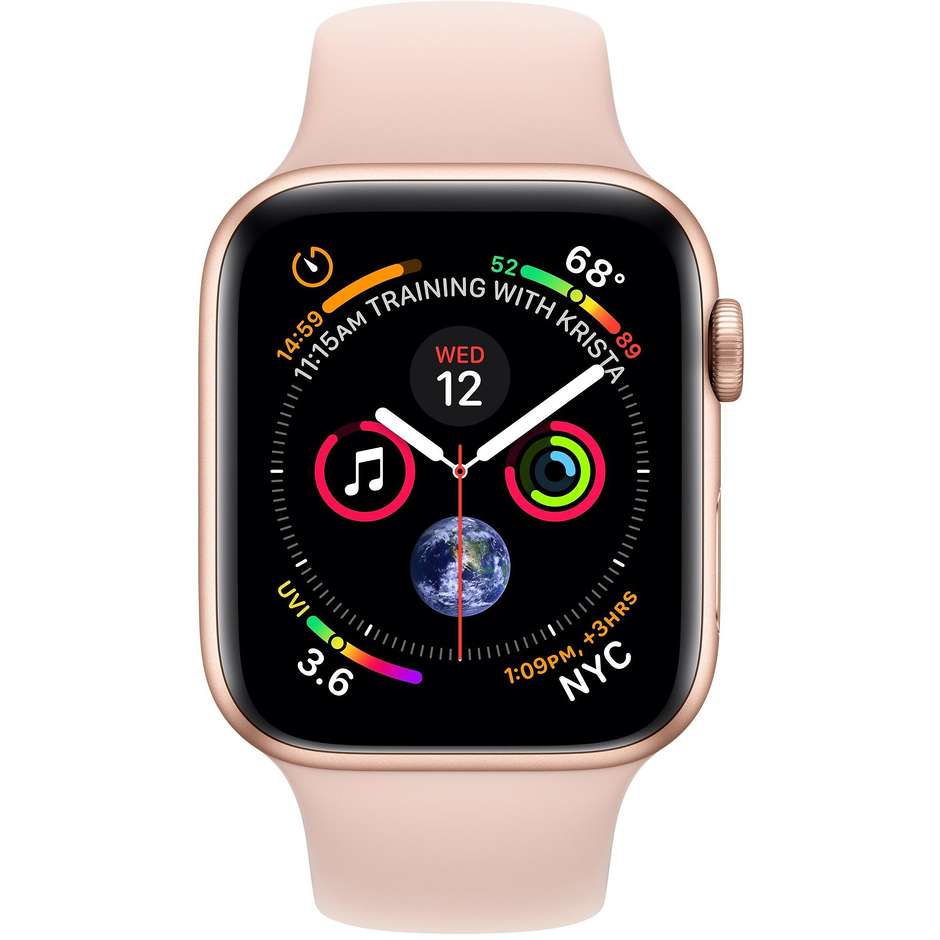 Apple MU682TY/A Series 4 Smartwatch 40 mm GPS Wifi cassa in alluminio e cinturino Sport Rosa sabbia