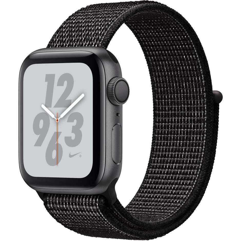 Apple MU7G2TY/A Series 4 Smartwatch Nike+ 40 mm GPS Wifi Bluetooth cassa in alluminio colore grigio siderale e cinturino Nike Sport Loop nero