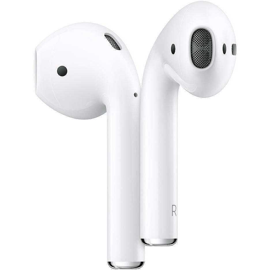 Apple MV7N2TY/A AirPods 2 2019 cuffie wireless Bluetooth con custodia di ricarica colore bianco
