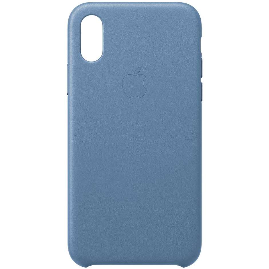 Apple MVFP2ZM/A Cover in pelle per iPhone XS colore fiordaliso