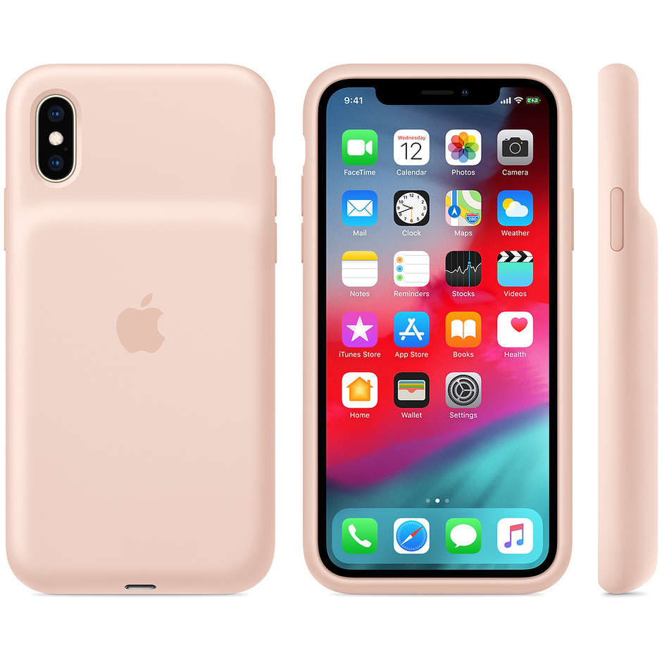 Apple MVQP2ZM/A Smart Battery Case per iPhone XS colore Rosa sabbia