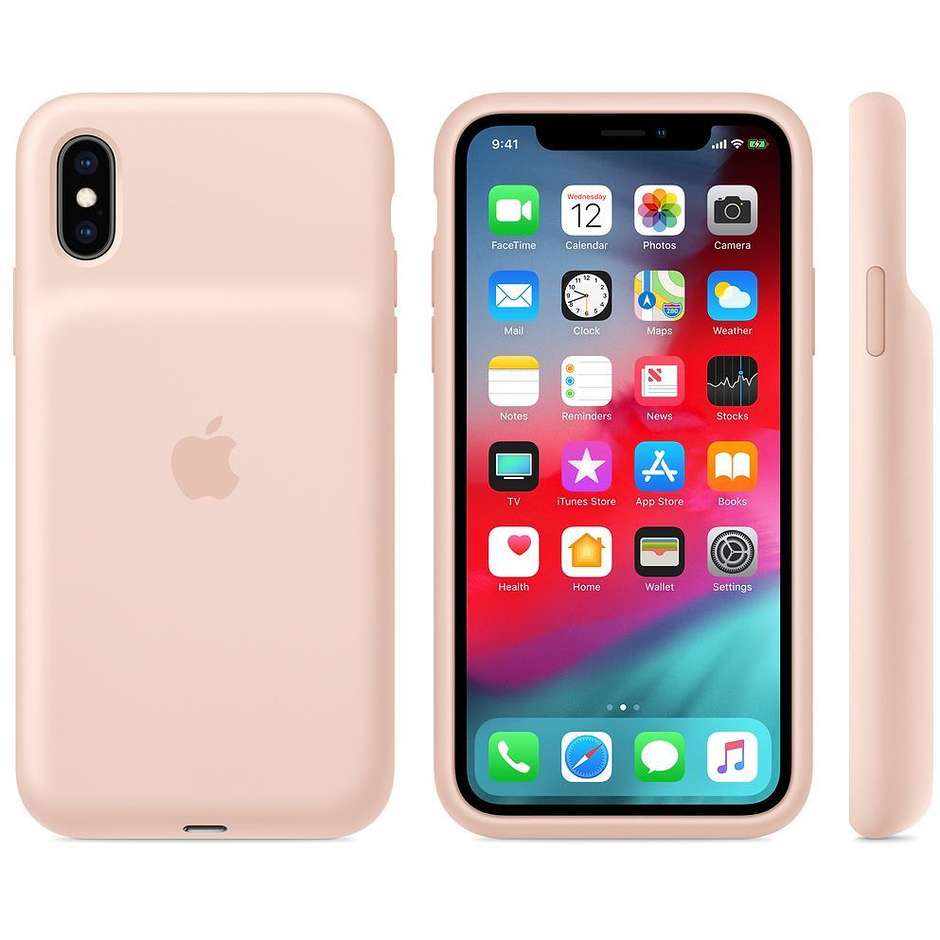 Apple MVQP2ZM/A Smart Battery Case per iPhone XS colore Rosa sabbia