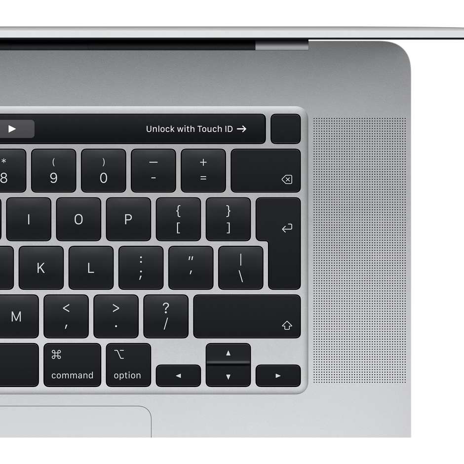 Apple MVVL2T/A MacBook Pro Notebook 16" Intel Core i7-9750H Ram 16 GB SSD 512 GB macOS Catalina colore Grigio Siderale