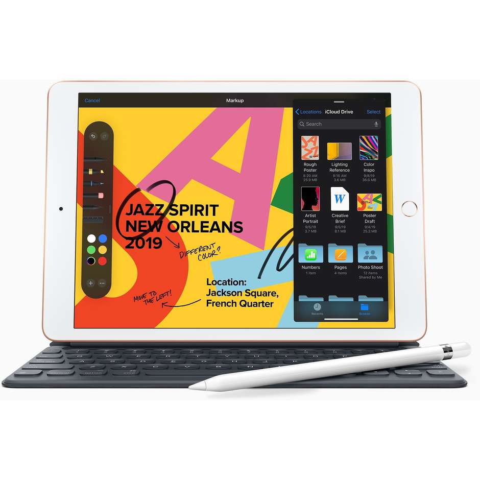 Apple MW792TY/A iPad Tablet 10.2" memoria 128 GB Wifi Bluetooth 4.2 colore oro