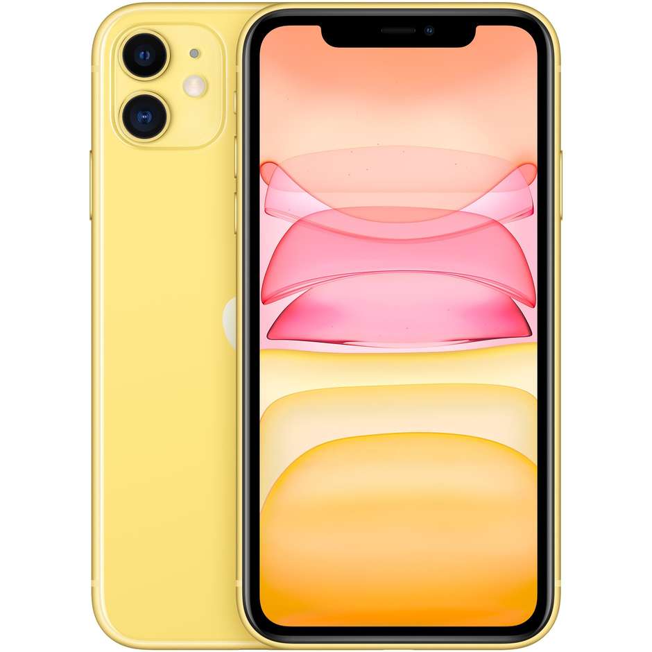 Apple MWLW2QL/A iPhone 11 Smartphone 6.1" memoria 64 GB iOS 13 colore giallo