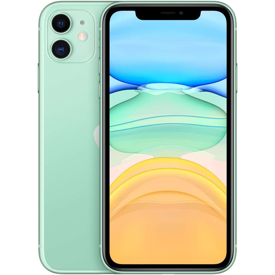 Apple MWLY2QL/A iPhone 11 Smartphone 6.1" memoria 64 GB iOS 13 colore verde