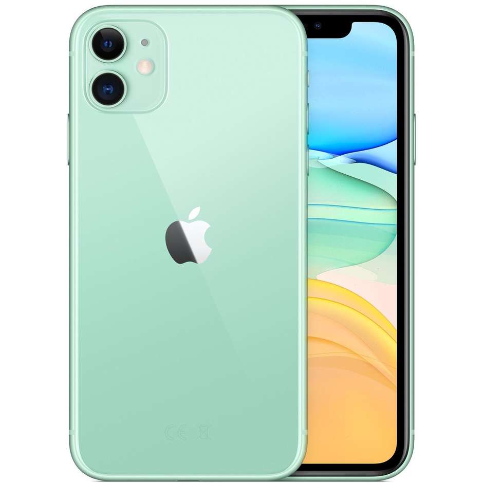 Apple MWLY2QL/A iPhone 11 Smartphone 6.1" memoria 64 GB iOS 13 colore verde