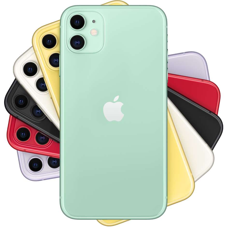 Apple MWLY2QL/A iPhone 11 Smartphone 6.1" memoria 64 GB iOS 13 colore verde
