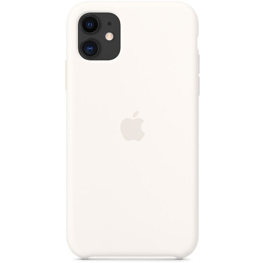 Apple MWVX2ZM/A Cover in silicone per iPhone 11 colore Bianco panna
