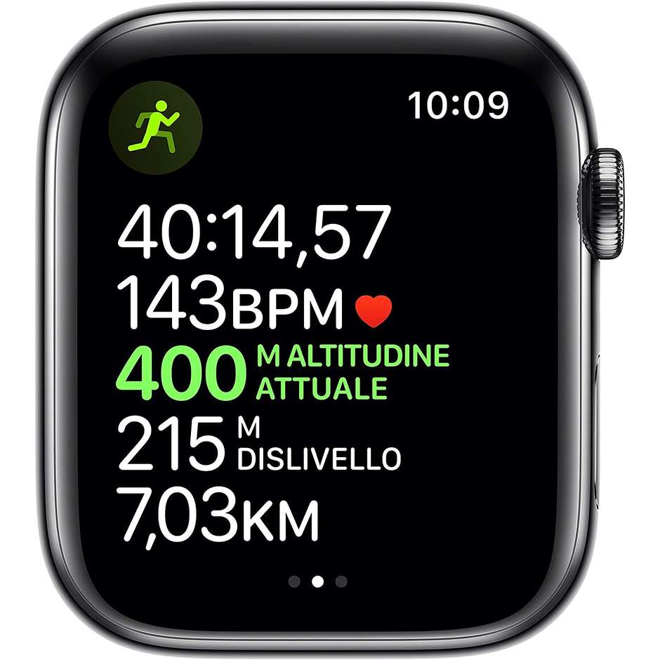 Apple MWWK2TY/A Watch Series 5 Smartwatch 44 mm GPS + cellular cinturino sport nero