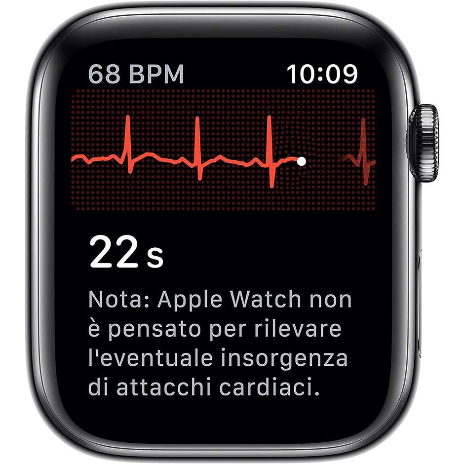 Apple MWWK2TY/A Watch Series 5 Smartwatch 44 mm GPS + cellular cinturino sport nero