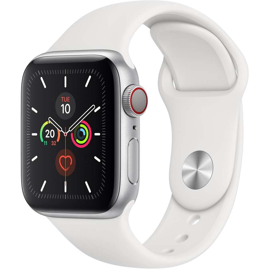 Apple MWX12TY/A Watch 5 Smartwatch 40 mm 4G Wifi GPS Bluetooth colore Argento