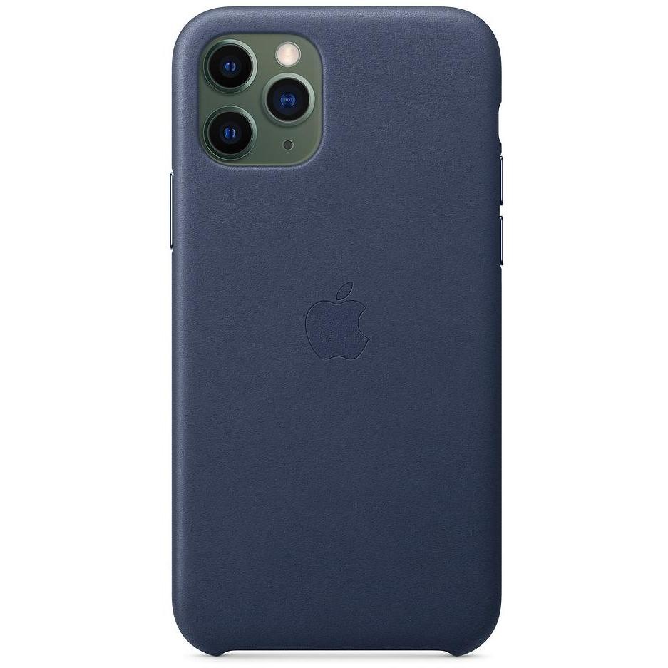 Apple MWYG2ZM/A Cover in pelle per iPhone 11 Pro colore Blu notte