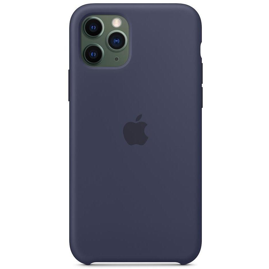 Apple MWYJ2ZM/A Cover in silicone per iPhone 11 Pro colore Blu notte