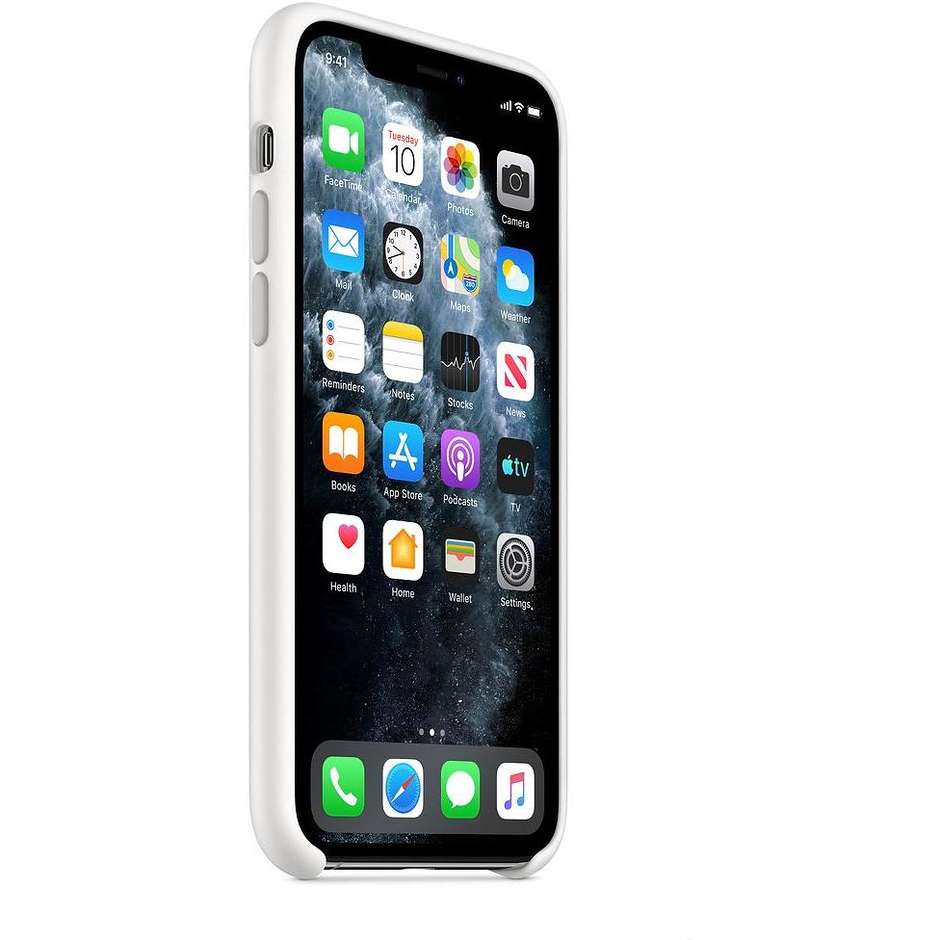 Apple MWYL2ZM/A Cover in silicone per iPhone 11 Pro colore Bianco