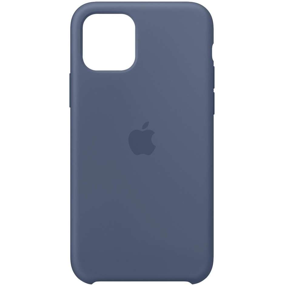 Apple MWYR2ZM/A Cover in silicone per iPhone 11 Pro colore Blu Alaska