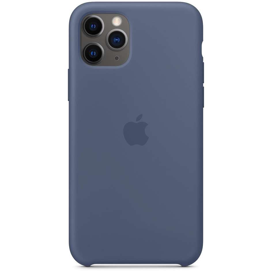 Apple MWYR2ZM/A Cover in silicone per iPhone 11 Pro colore Blu Alaska