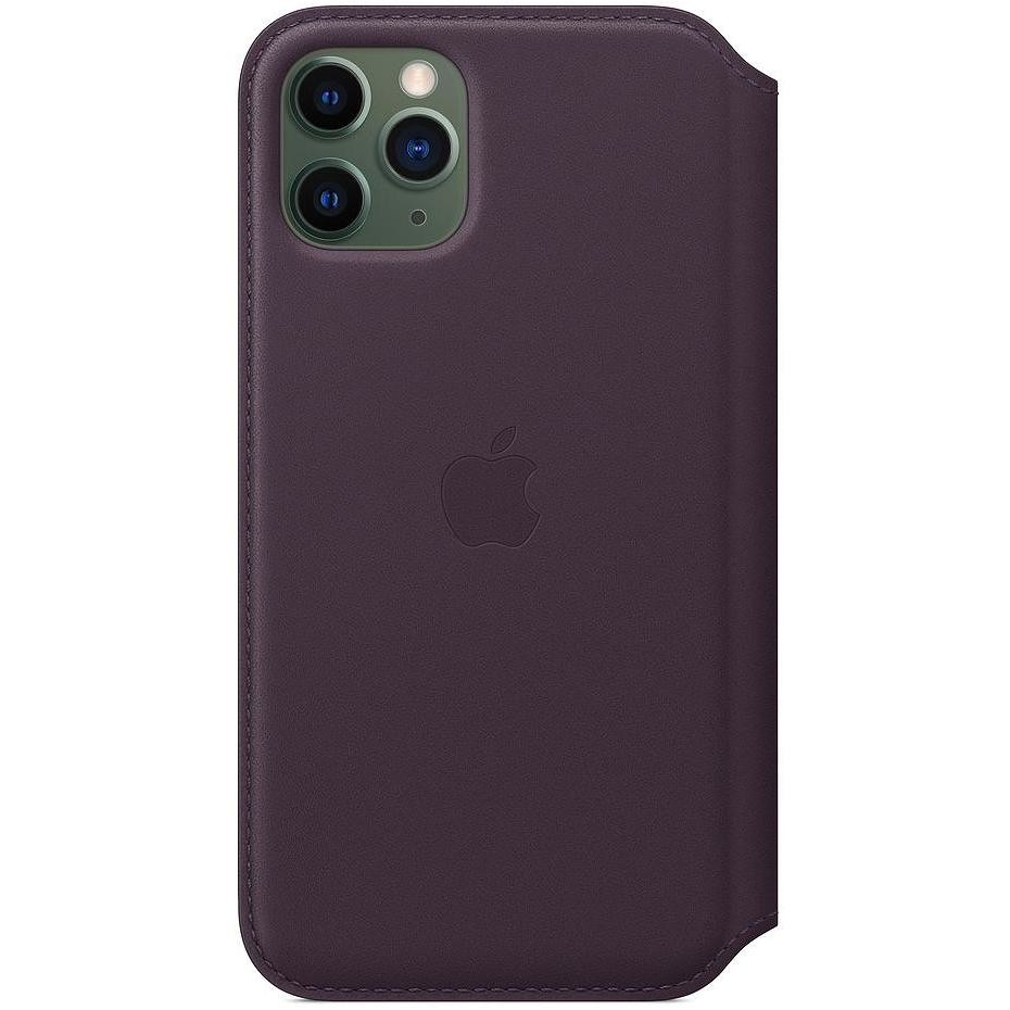 Apple MX072ZM/A Custodia folio in pelle per iPhone 11 Pro colore Melanzana