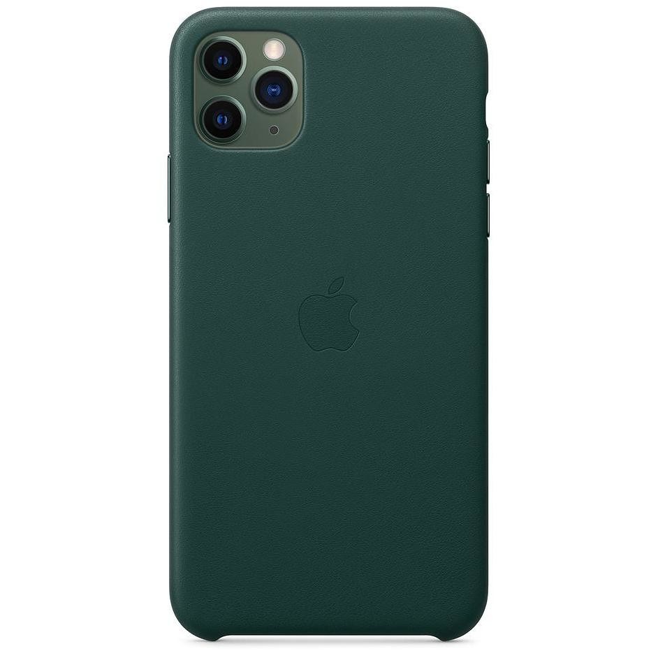 Apple MX0C2ZM/A Cover in pelle per iPhone 11 Pro Max colore verde foresta