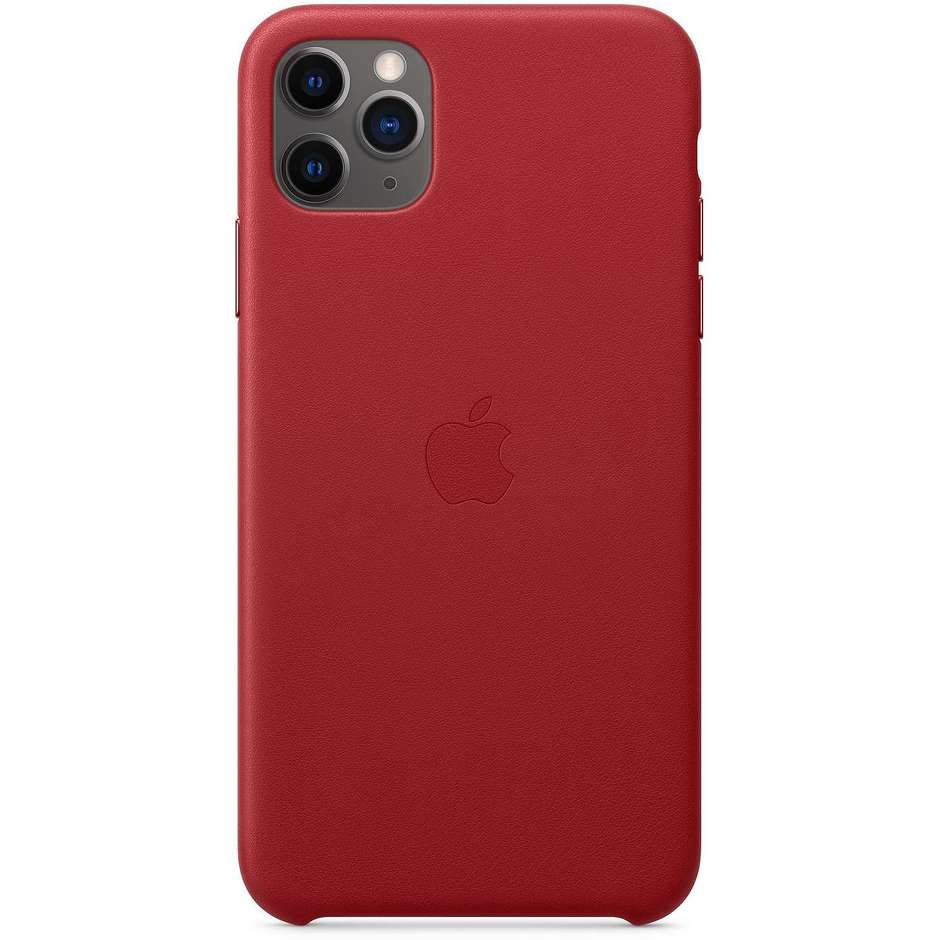 Apple MX0F2ZM/A Cover in pelle per iPhone 11 Pro Max colore rosso