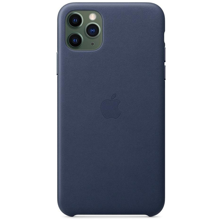 Apple MX0G2ZM/A Cover in pelle per iPhone 11 Pro Max colore Blu notte