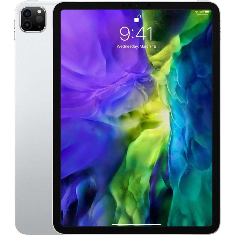 Apple MXE52TY/A iPad Pro Tablet 11'' 4G LTE Wi-Fi Ram 6 Gb Memoria 256 Gb iPadOS colore Argento