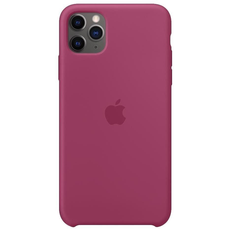 Apple MXM82ZM/A Custodia in silicone per iPhone 11 Pro Max colore melagrana