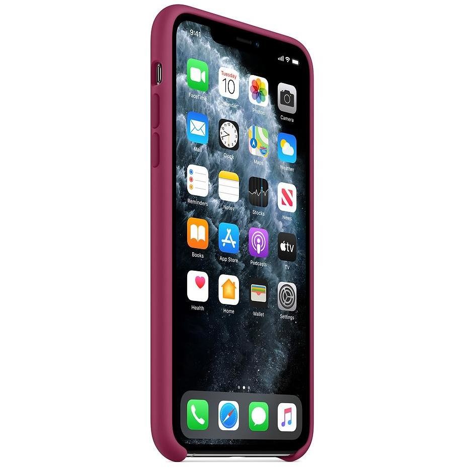 Apple MXM82ZM/A Custodia in silicone per iPhone 11 Pro Max colore melagrana