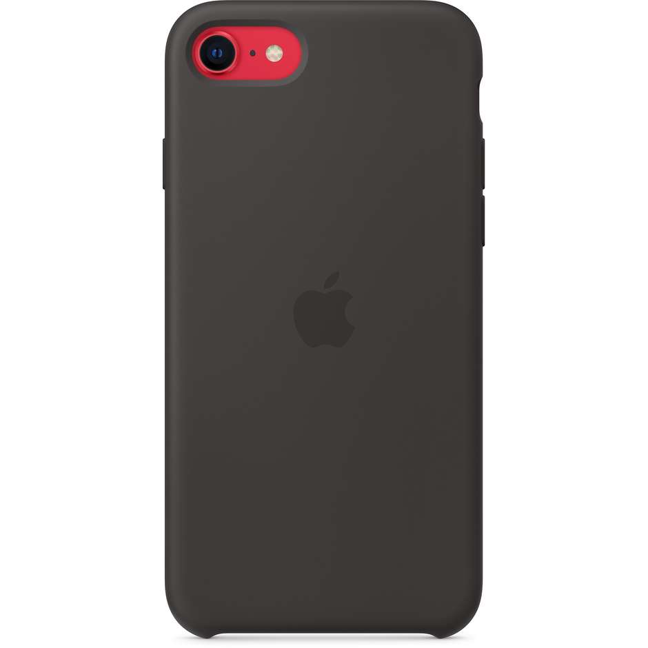 Apple MXYH2ZM/A Cover in silicone per iPhone SE colore Nero