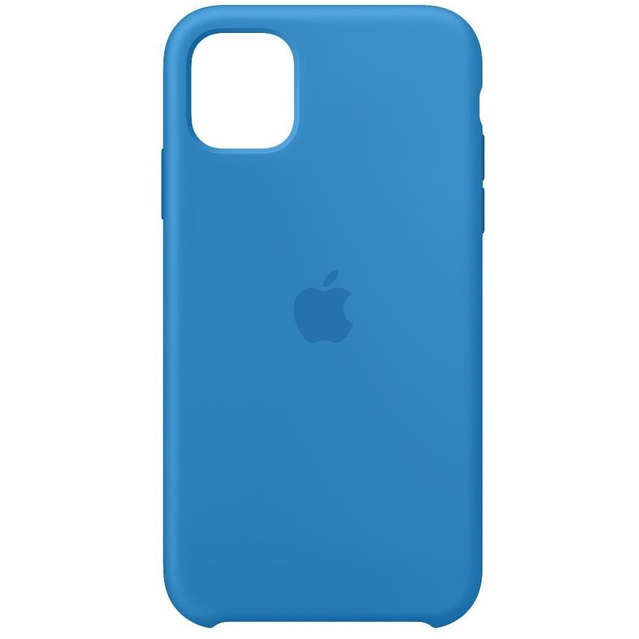 Apple MXYY2ZM/A Cover in silicone per iPhone 11 colore blu