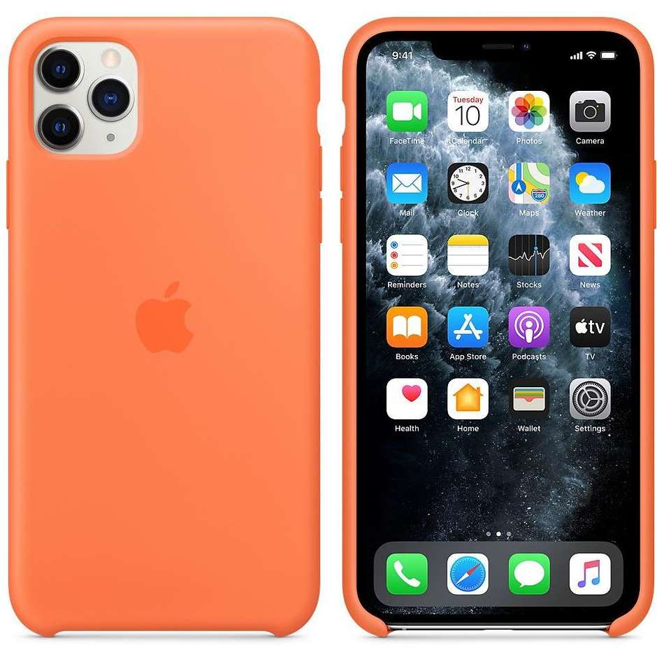 Apple MY112ZM/A cover per iPhone 11 Pro Max colore arancione