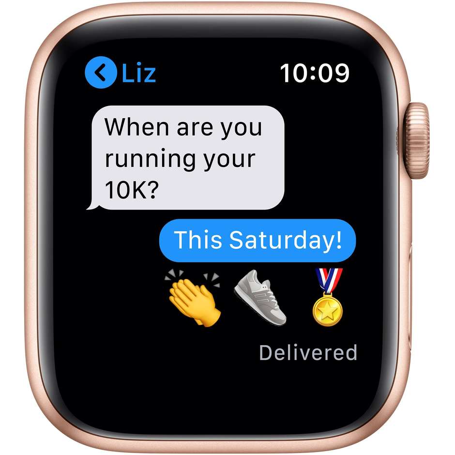 Apple MYDR2TY/A Watch SE Smartwatch 44 mm GPS Wi-Fi colore oro con cinturino sport rosa