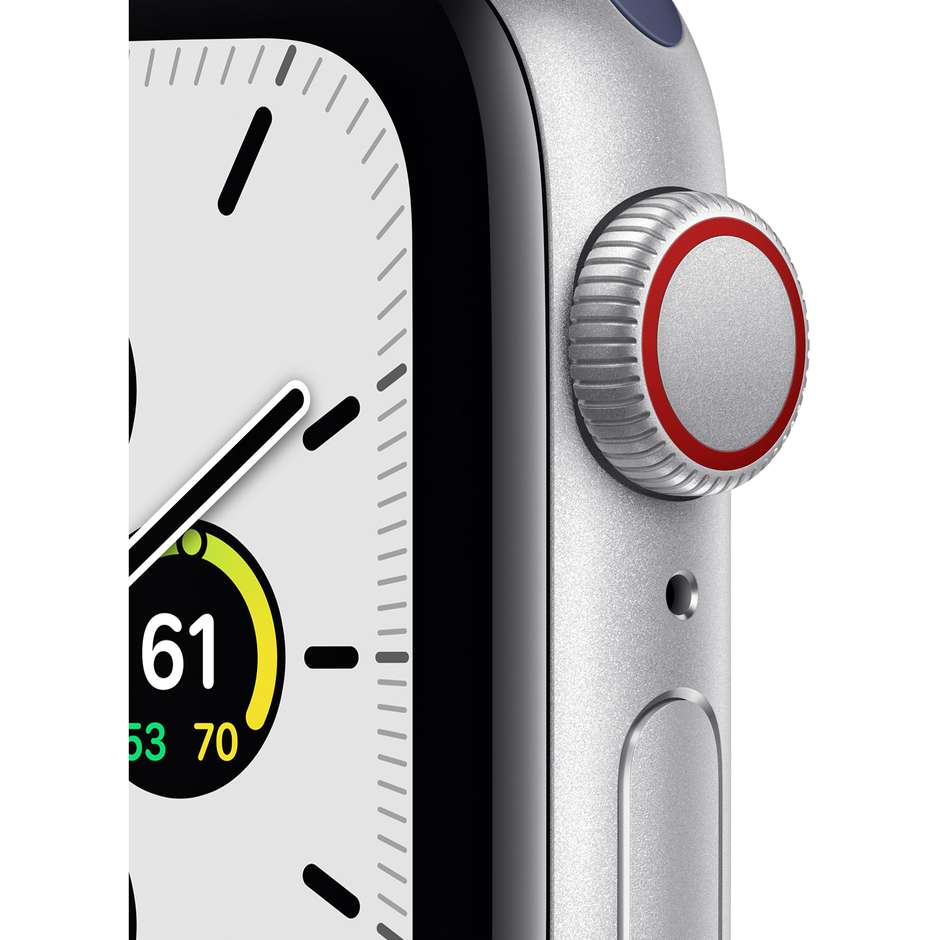 Apple MYEG2TY/A Watch SE Smartwatch Nike 40 mm GPS 4G colore silver con cinturino blu
