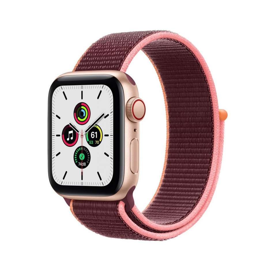 Apple MYEJ2TY/A Watch Series 6 Smartwatch 40 mm GPS 4G Wi-Fi colore Rose-Gold con cinturino sport loop prugna