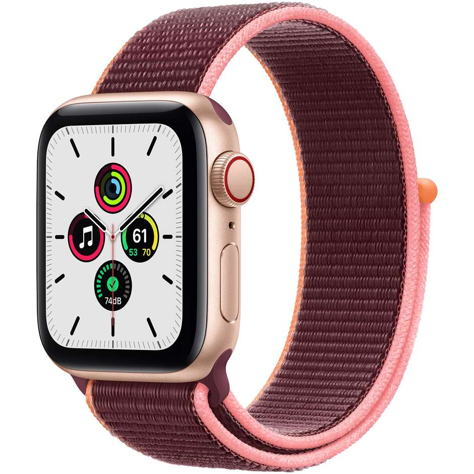 Apple MYEJ2TY/A Watch Series 6 Smartwatch 40 mm GPS 4G Wi-Fi colore Rose-Gold con cinturino sport loop prugna