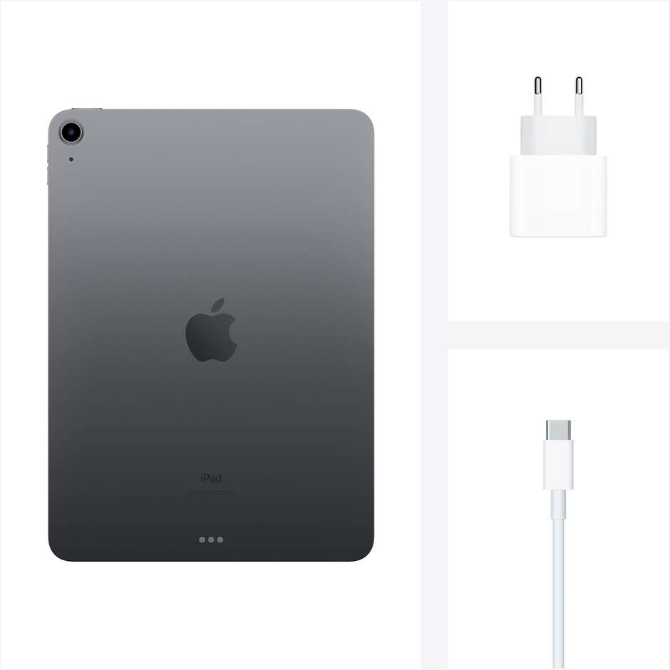 Apple MYFM2TY/A iPad Air Tablet 10.9" Wifi Memoria 64 GB iOS 14 colore Space Grey