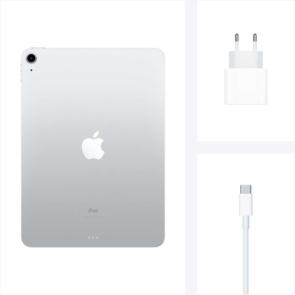 Apple MYFN2TY/A iPad Air Tablet 10.9'' 4° Generazione Memoria 64 GB Wi-Fi iOS 14 colore silver