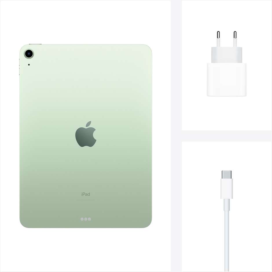Apple MYG02TY/A iPad Air Tablet 10.9'' 4° Generazione Memoria 256 Gb Wi-Fi iOS 14 colore verde