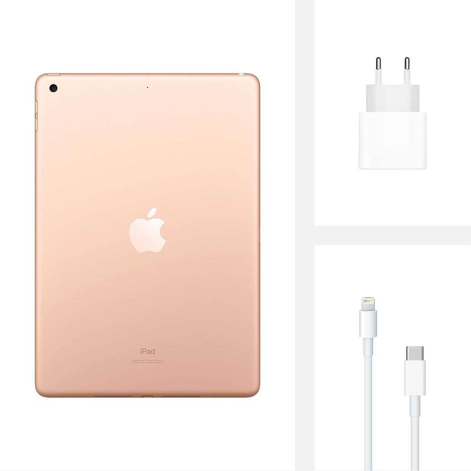 Apple MYLC2TY/A iPad Tablet 10.2'' Wifi Memoria 32 Gb iPadOS colore oro