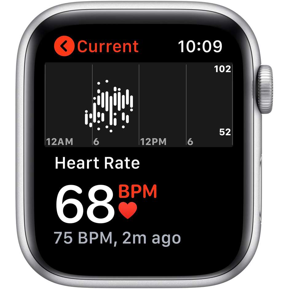 Apple MYYH2TY/A Watch SE Smartwatch Nike 44 mm GPS 4G colore silver con cinturino platinato